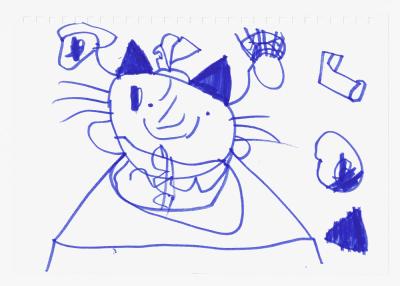 The cat says it in his language